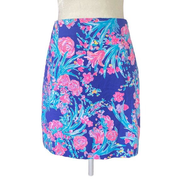 Lilly Pulitzer Dresses & Skirts - Lilly Pulitzer women's size 2 fully lined purple and pink floral A-line skirt